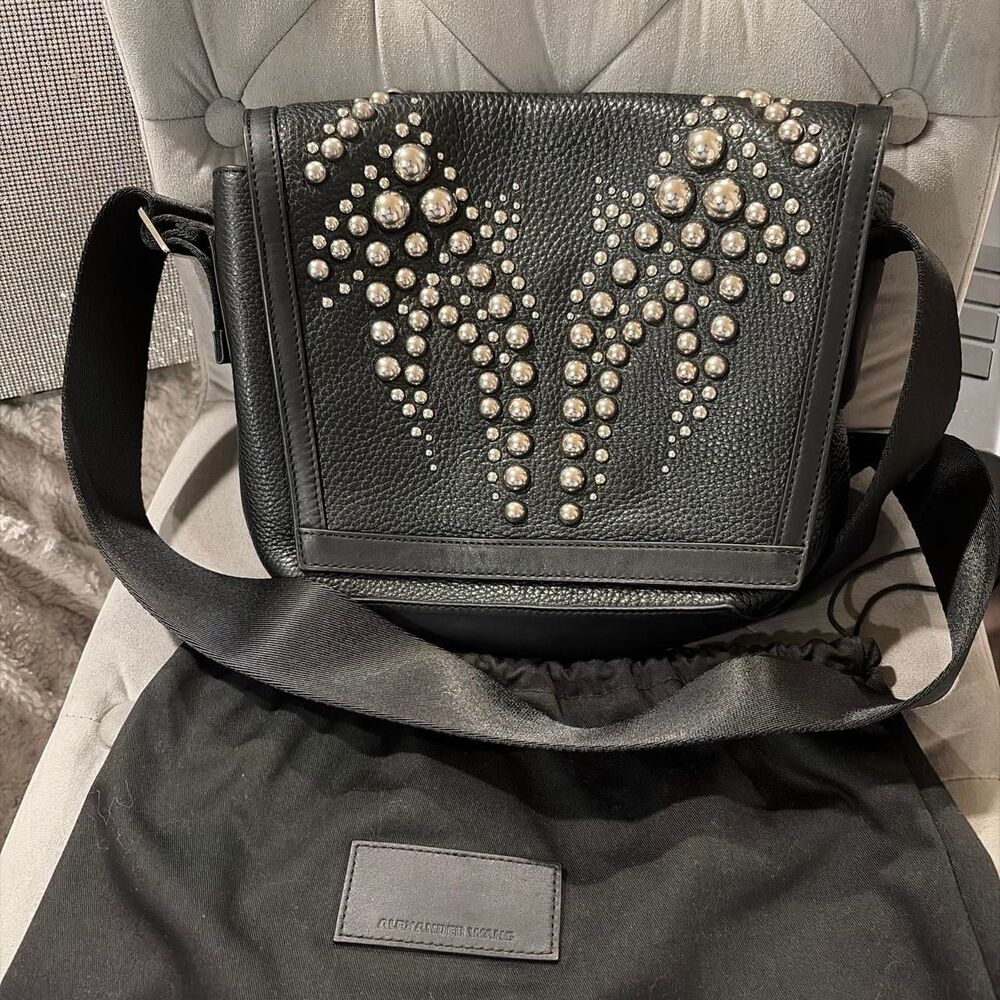 Alexander Wang Runway Studded Messenger Bag
